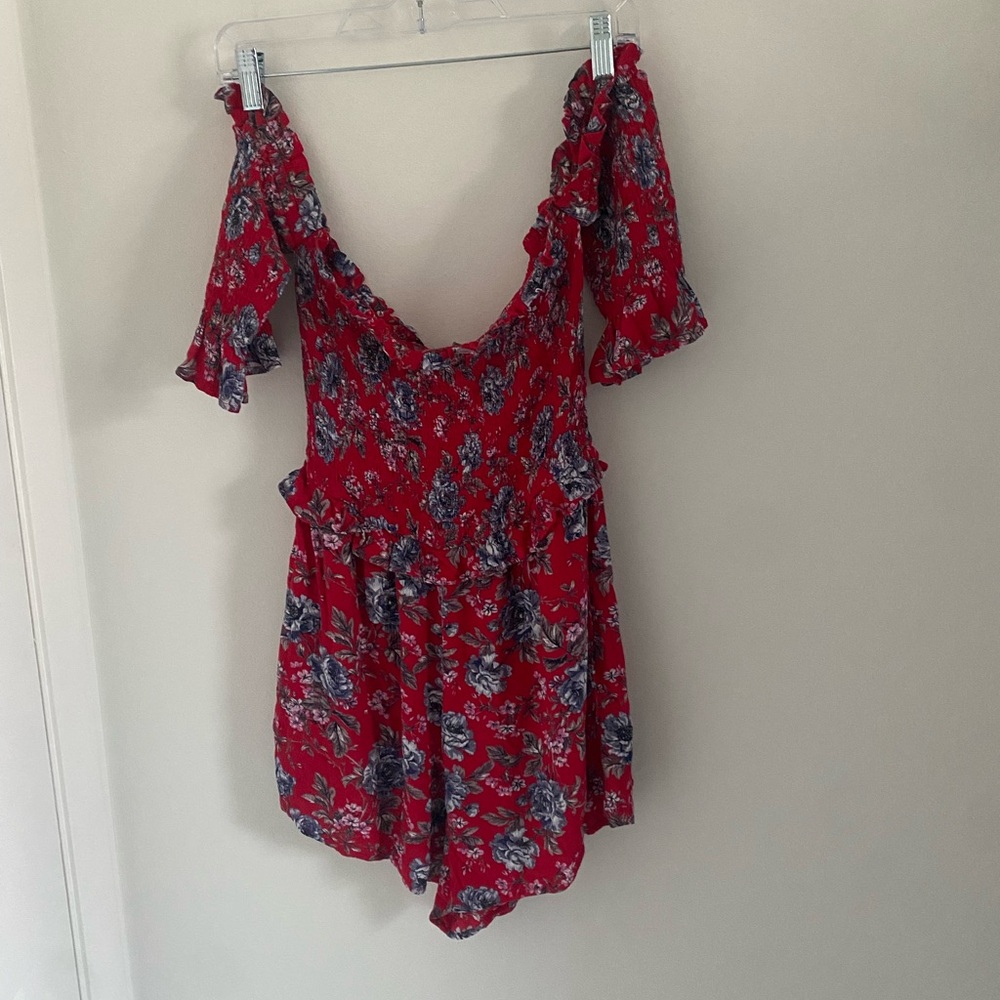 AE Floral Off the Shoulder Romper
